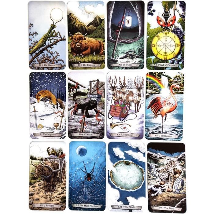Jeu De Tarot Des Lapins - 78 Cartes En Anglais Avec Manuel PDF - Divination, Wicca, Paganisme
