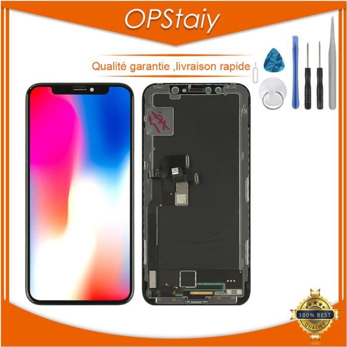 Ecran complet pour IPhone X 10 Tactile LCD + kit outils Noir Cdiscount Téléphonie