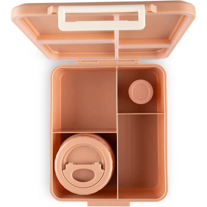 Boîte à Déjeuner Isotherme Pour Enfant - Avec 4 Compartiments Et Récipient Soupe 300 Ml, Anti-fuite, Sans BPA - 8