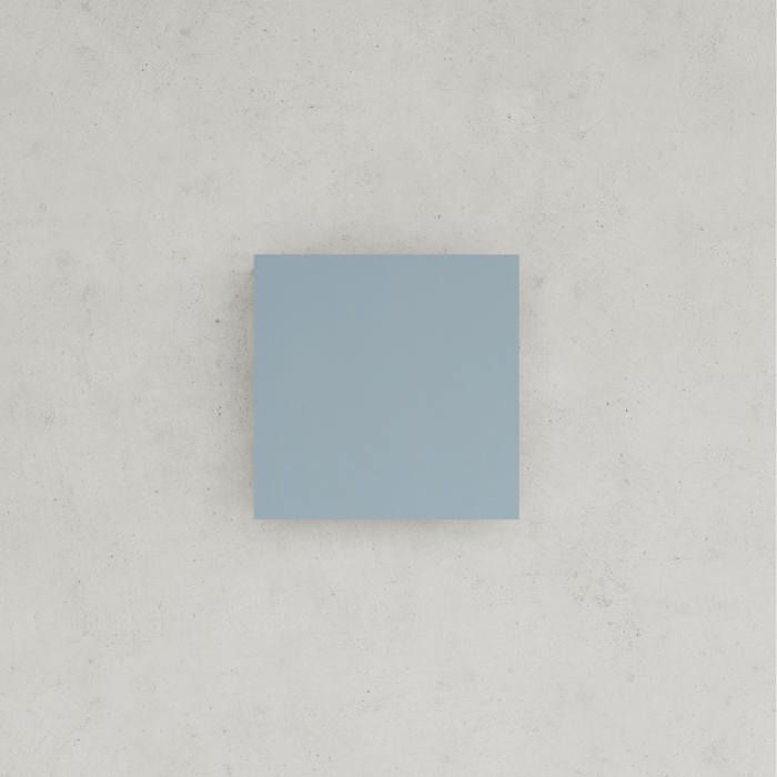 COLONNE MURALE CARRÉE DE 30 CM POUR SALLE DE BAINS RÉVERSIBLE BLEU CLAIR MAT