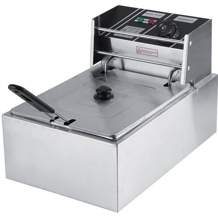 Friteuse électrique Pro 2x10L Inox Pour Frites Et Snacks