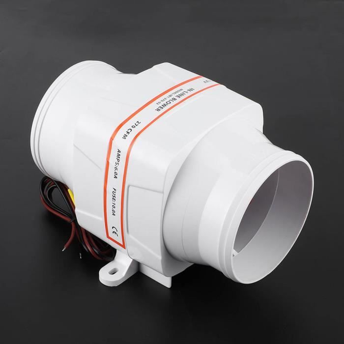 Souffleur D'Air De Cale Marine 3 Pouces - 24V - Ventilation Forte Pour Bateau, Yacht, RV - Débit 130 CFM
