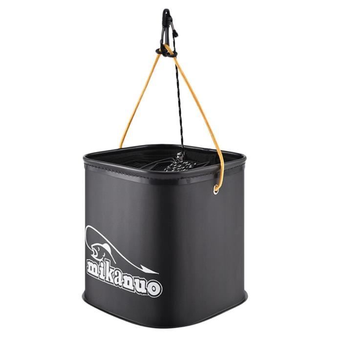Seau de pêche pliable - Mxzzand - 11L - Imperméable - Multi-usages