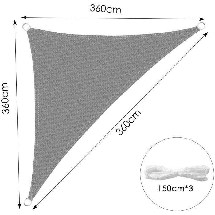 Buiten Zonneschaduwzeil 3,6 x 3,6 m 100% Polyester Oxford Buiten Zonneschaduwzeil 3,6 x 3,6 m 100% Polyester Oxford
