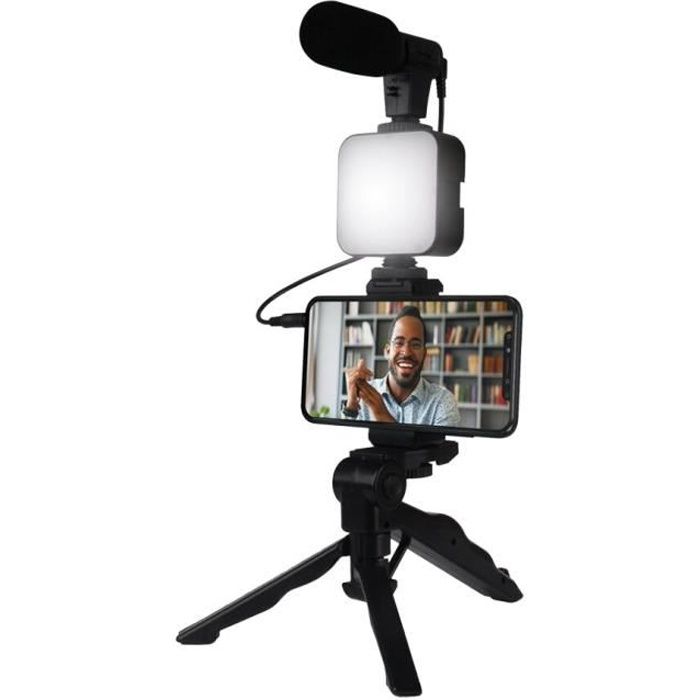 Ensemble Live Streaming Vlogging Smartphone Kit Youtube Réseaux Sociaux