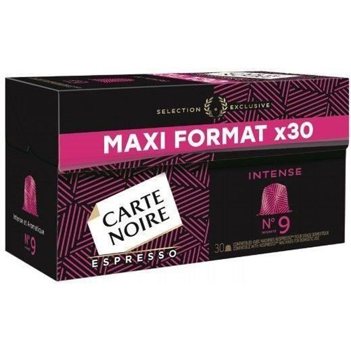 CARTE NOIRE Café Espresso Intense nº 9 - 30 dosettes - 159 g