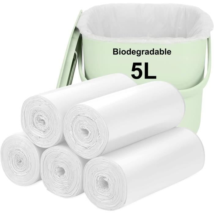 300 Sacs De Transport Biodégradables Blancs - Écologiques, Solides Et Parfaits Pour Magasins, Marchés Ou Usage Perso (33x48x58 Cm)