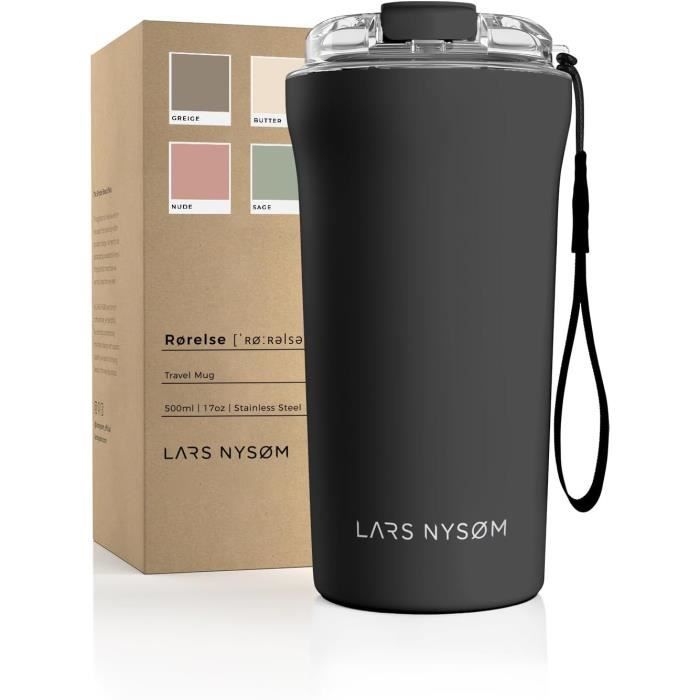 Mug Isotherme Zosenyer 530 Ml - Acier Inox 304, Double Paroi, étanche, Avec Paille Et Couvercle, Pour Café/thé/voyage