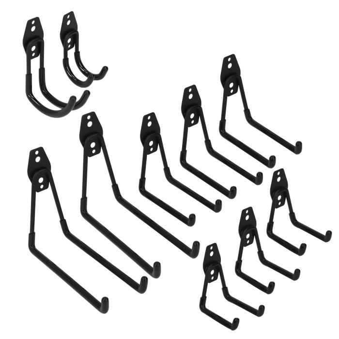Fei Yu Support Mural De Vélo Crochet Mural Rangement Pour Suspendre Le Vlo 2ps Noir Noir 53174180