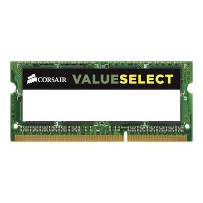 Vente Memoire PC CORSAIR Mémoire PC Portable DDR3 - Value Select 4 Go (1 x 4 Go) - 1600 MHz - CAS 11 (CMSO4GX3M1A1600C11) pas cher
