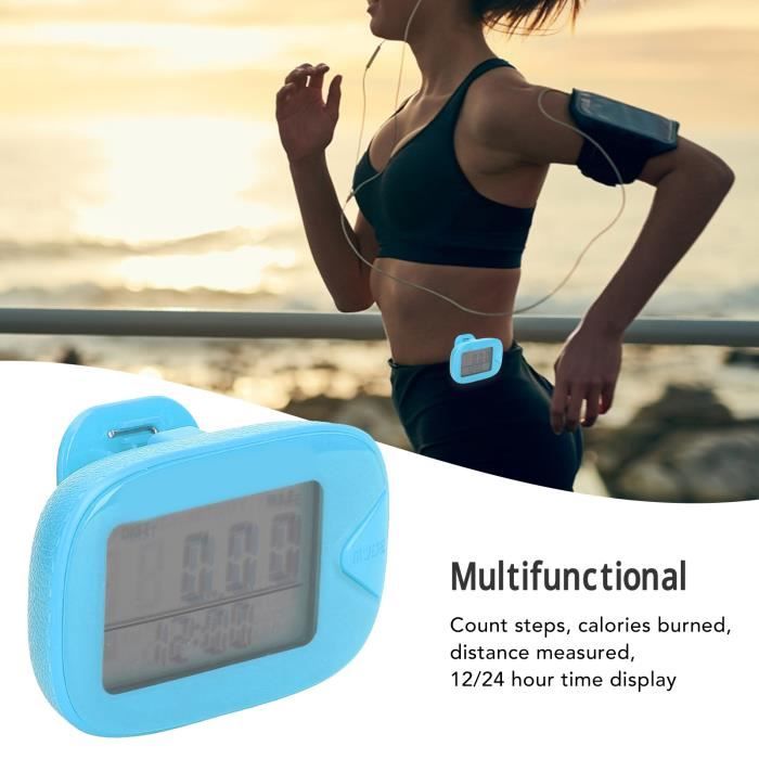 Accessoire Fitness économique Podomètre 3D RISAKOGO - Compte Pas, Distance, Calories - Mémoire 7 Accessoire Fitness économique Podomètre 3D RISAKOGO - Compte Pas, Distance, Calories - Mémoire 7
