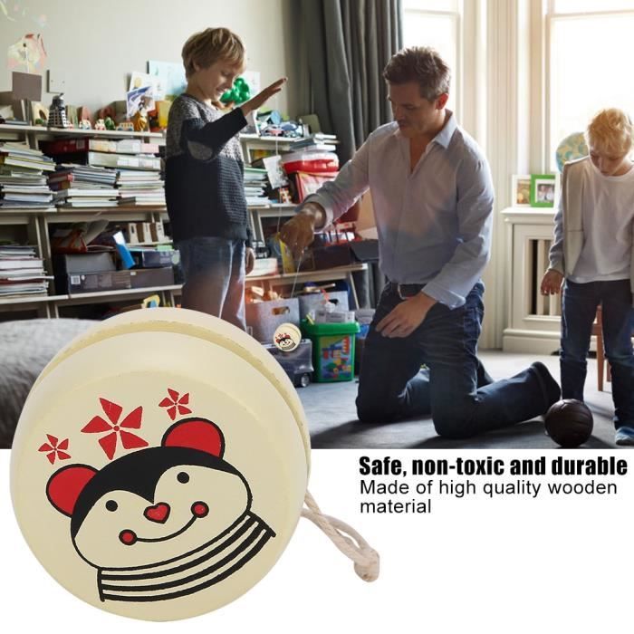 Sonew Jouet Yoyo Jouet D'éducation Précoce En Bois Yoyo Ball Toy Pour Sonew Jouet Yoyo Jouet D'éducation Précoce En Bois Yoyo Ball Toy Pour