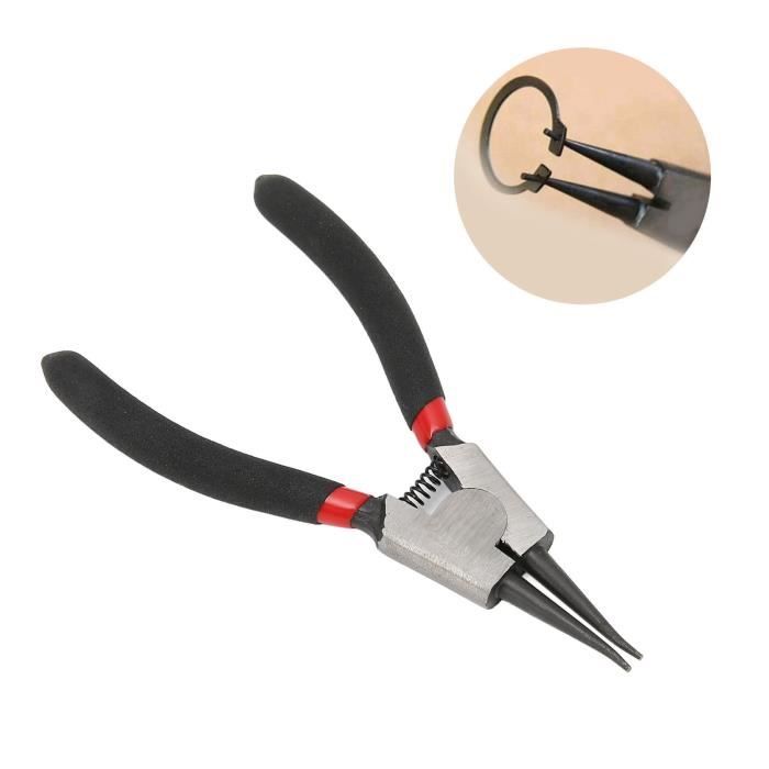 Pince à Anneau à Pression Droite 15 Cm - Outil Universel Pour Circlips Internes Et Externes Voiture