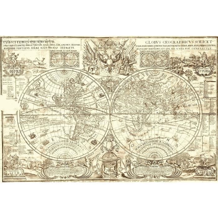 Puzzle puzzle Schmidt 6000 pièces - ANCIENNE CARTE DU MONDE - NEUF