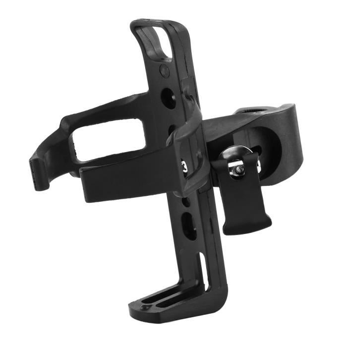 Porte-bidon Vélo Réglable 360° - Support Bouteille D'eau Noir, Plastique, Léger - Bexcost