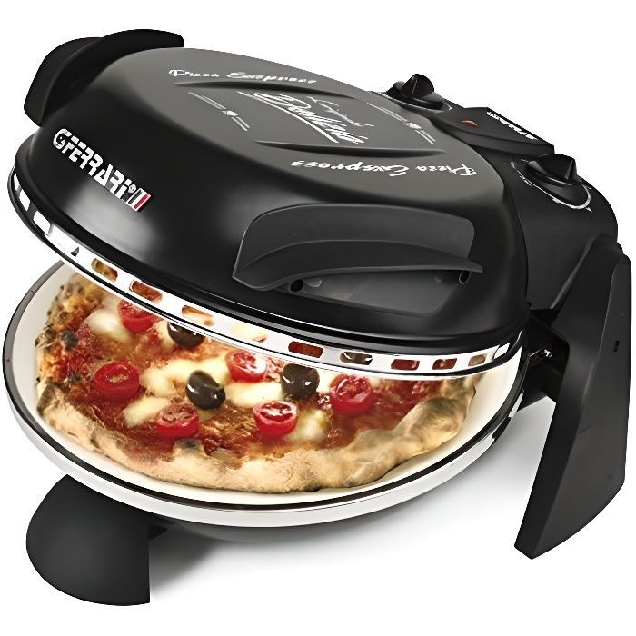 G3 FERRARI Four &agrave; pizza G3Ferrari Delizia - Noir - 1200W - Temp&eacute;rature max 390&deg;C - Minuterie 