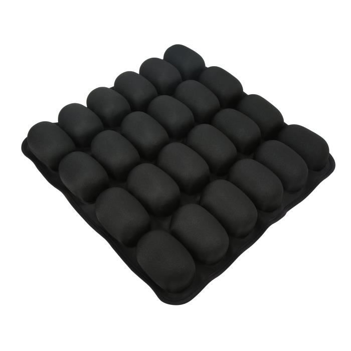 Coussin De Siège Ergonomique En Mousse à Mémoire De Forme - Soulagement Pression - Noir (Neuf)