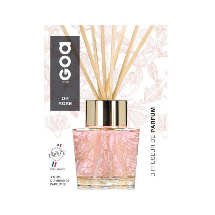 Parfum d'intérieur - Diffuseur de parfum - Goatier 200ml intemporel Or rose