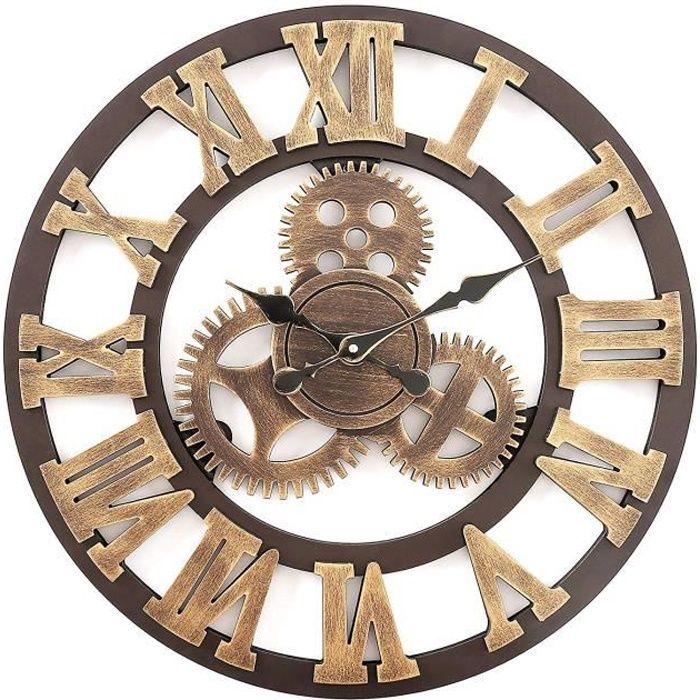 Hzdhclh Horloge Murale Geante Silencieuse Pendule Murales Originale En Bois Industriel Decoration Maison 45cm Cdiscount Maison Hzdhclh Horloge Murale Geante Silencieuse Pendule Murales Originale En Bois Industriel Decoration Maison 45cm Cdiscount Maison