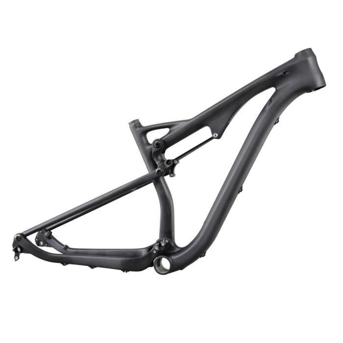 Cadre VTT Suspendu Intégral Airwolf YFM036 Carbone T1000 - 29 Pouces, Noir, Taille XL, Boost 148mm