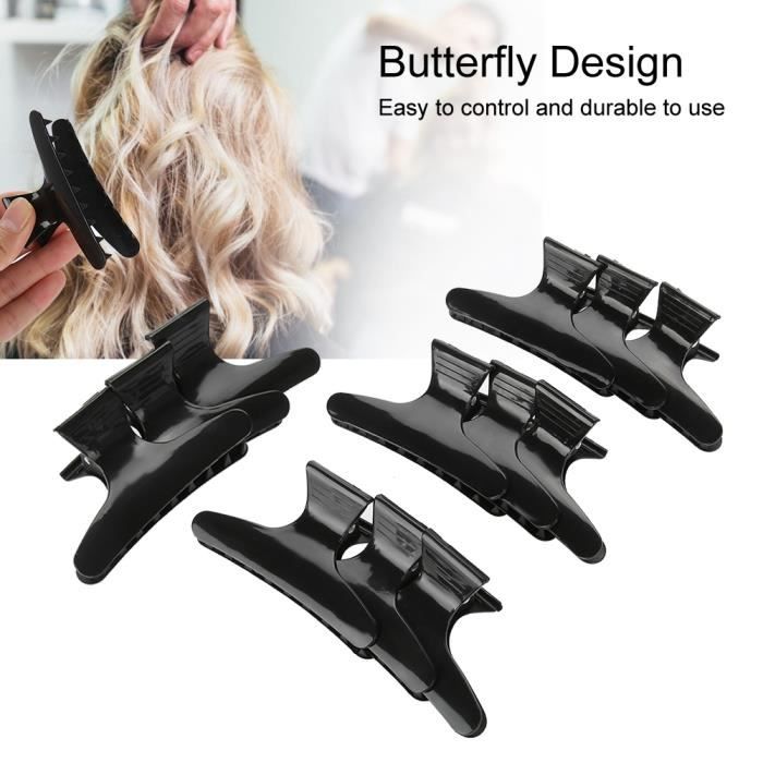 20 Pinces à Cheveux Imprimé Floral Pour Petites Filles - Tissu Antidérapant, Métal - Design Mignon Et Coloré - 3