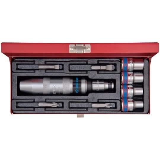 Set De Tournevis à Frapper KING TONY 4505MR - 10 Pièces - Douilles Et Embouts 1/2" - Pour Vissage Percussion