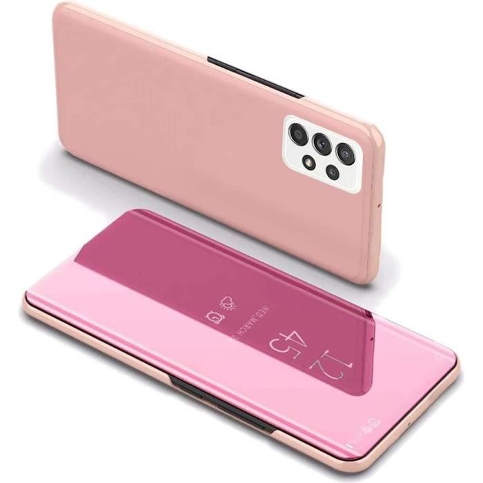 Coque Ted Baker Pour IPhone 12/12 Pro – Étui Portefeuille à Rabat Miroir – Motif Floral Noir Et Argent – Compatible Charge Sans Fil
