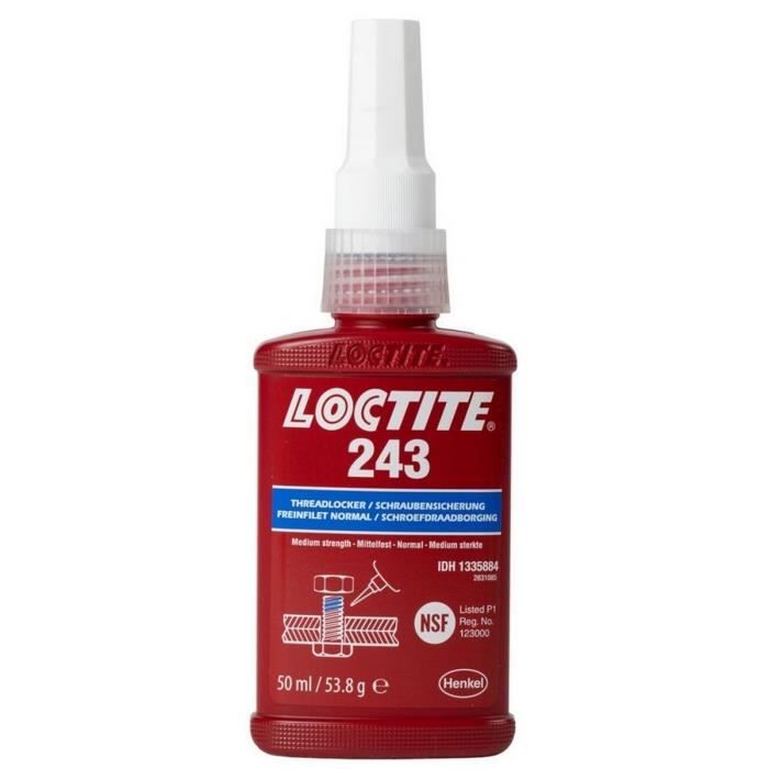LOCTITE 243 - 24 ml PROFESSIONNEL FREIN FILET MOYEN STANDARD BLEU