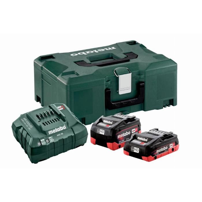 Pack Batteries LIHD 18V + Chargeur Metabo