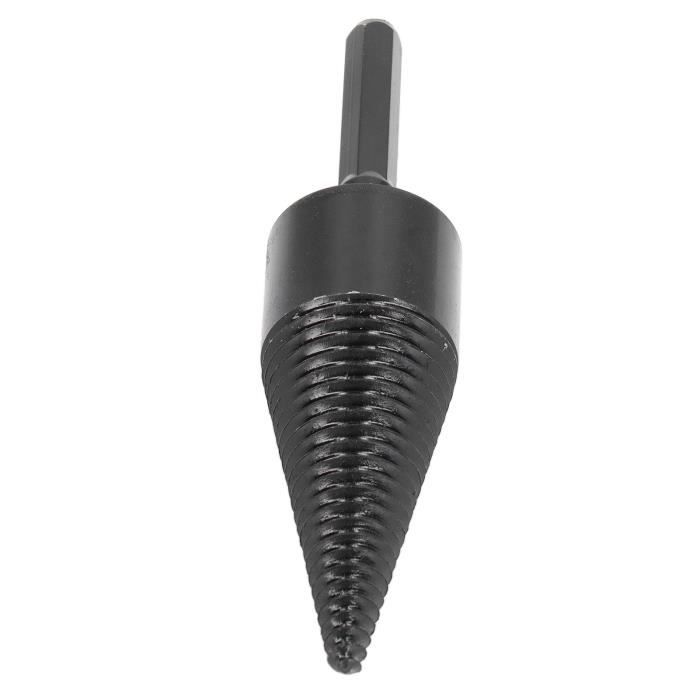 Fraise à Fendre Le Bois Pour Perceuse - Tête Amovible Rapide, Tige Hexagonale/carrée, Acier Carbone - Pour Bûches Sèches Et Humides - 11