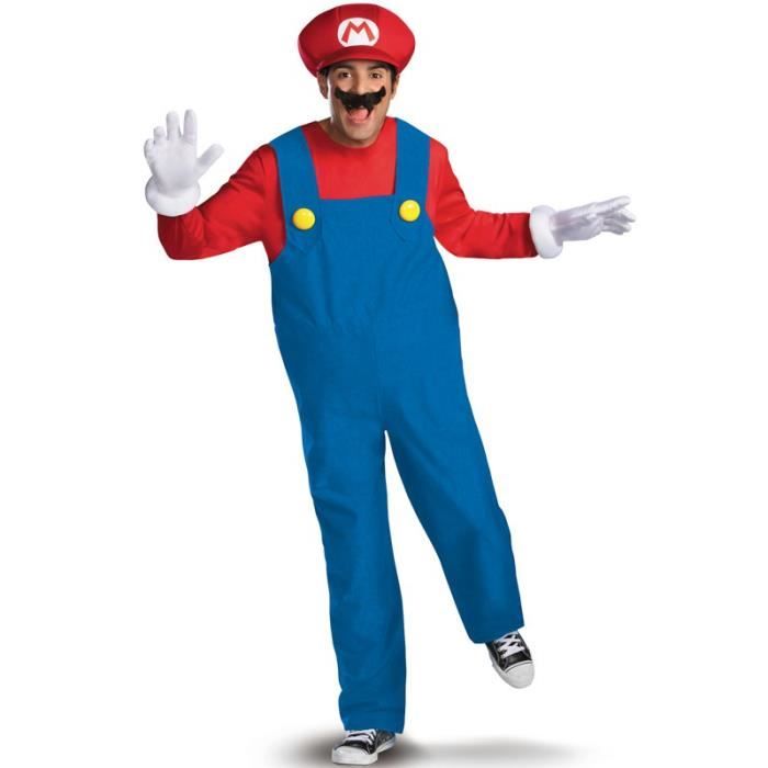 Déguisement homme Mario deluxe …
