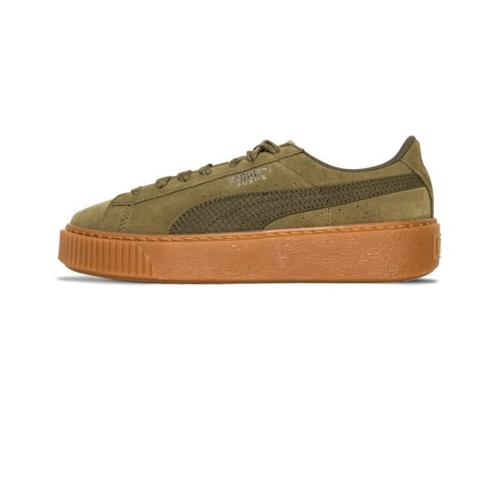 puma suede plateforme bordeaux