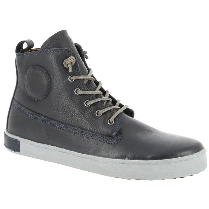 Baskets montantes - BLACKSTONE AM02 - Homme - Cuir - Marine Baskets montantes - BLACKSTONE AM02 - Homme - Cuir - Marine