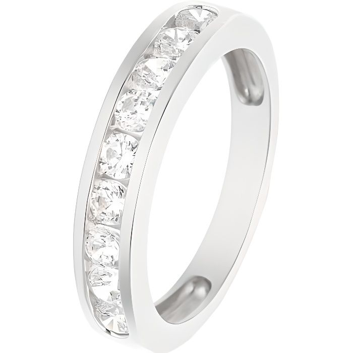 Alliance en argent massif 925 millièmes avec diamant de synthèse - LOVA LOLA VAN DER KEEN