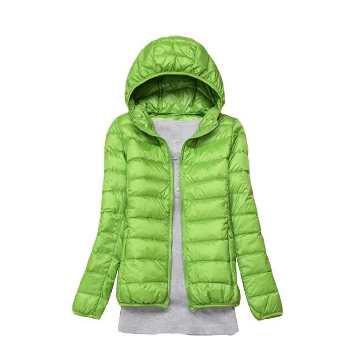 Puffer Doudoune L g re Capuche pour Femme Doudoune en Duvet