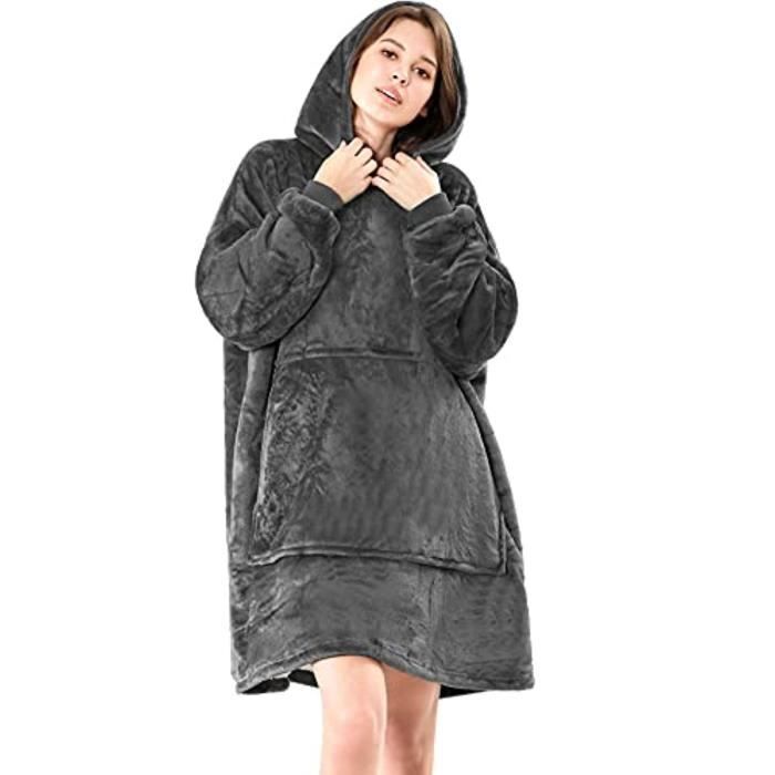 Couverture à Capuche Géante - Sweat-shirt XXL Super Doux Et Confortable Pour Femmes, Hommes Et Ados - 3