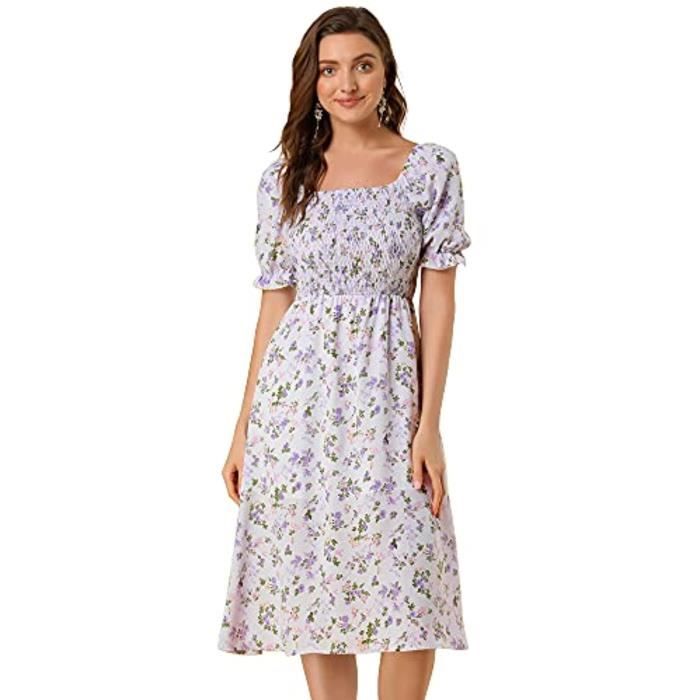Robe Smockée Maeve 'Anastasi' En Dentelle Blanche - Taille L, Neuve Avec étiquettes