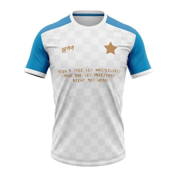 T-shirt Dieu a créé les Marseillais pour que les Parisiens aient des héros - Supporters Marseille
