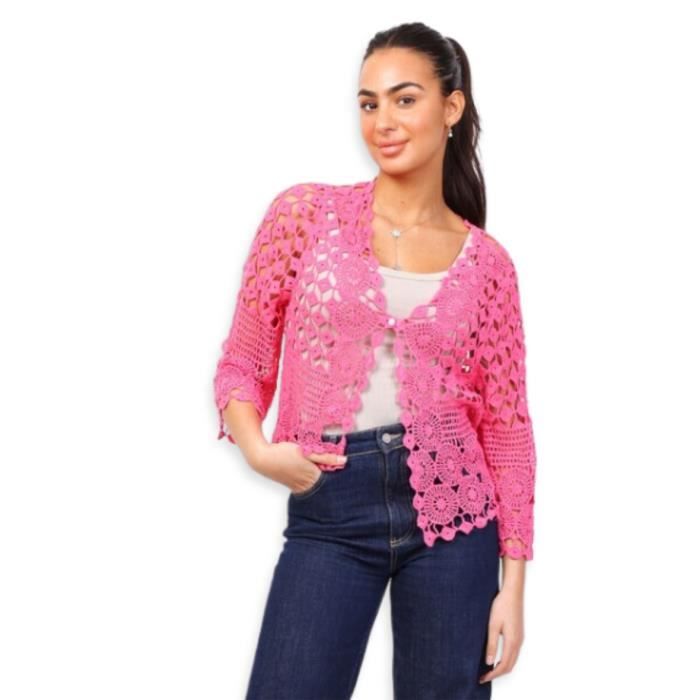 Gilet fushia femme cheap