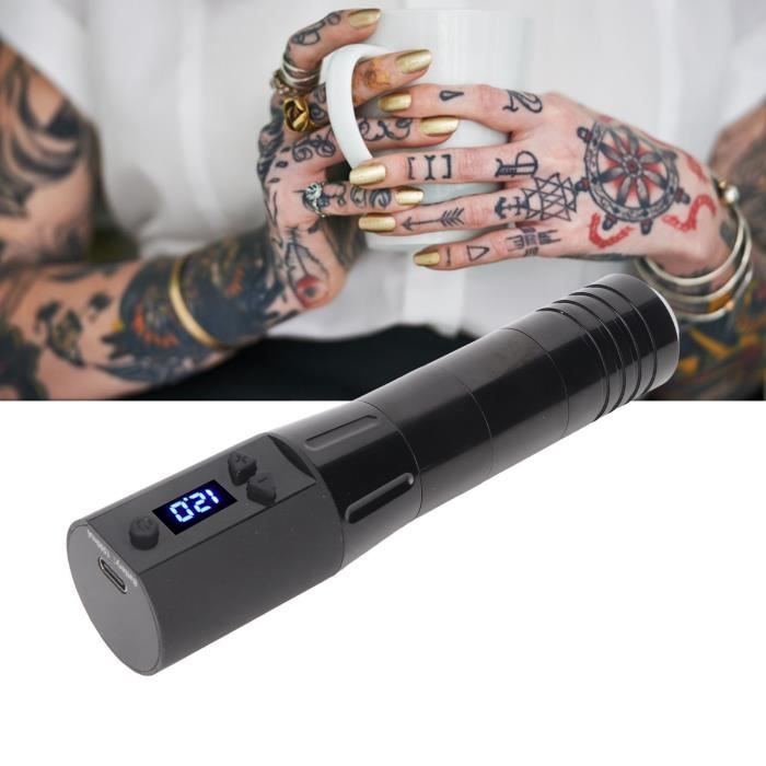 Machine à tatouer sans fil à stylo avec banque d'alimentation pour le  tatouage