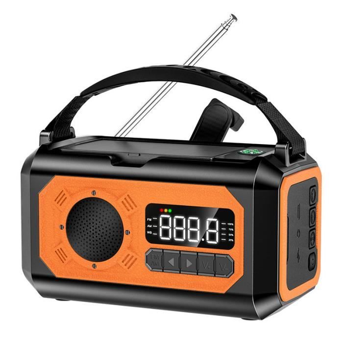 Radio Météo Multifonction Jeep – AM/FM, Bande Météo, Avec Lampe Lanterne – Modèle JXLWBC