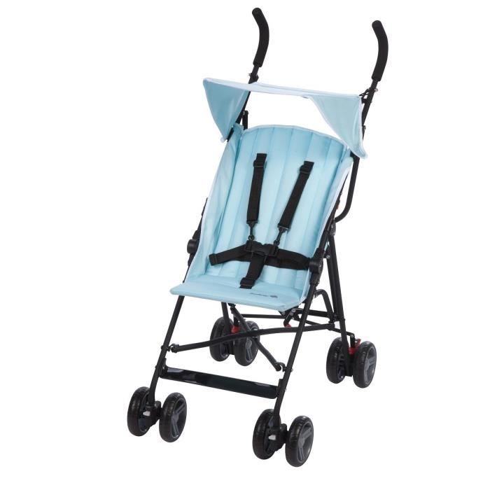 poussette canne bleu
