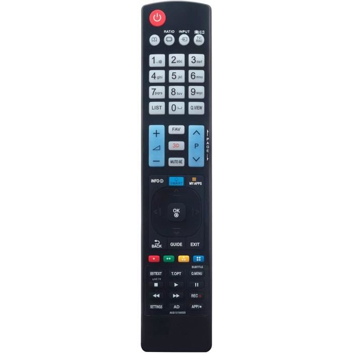 Télécommande De Remplacement Pour TV LG - Modèles 32LH510B, 32LH510U, 43LH510V, Etc. - Compatible AKB74475490