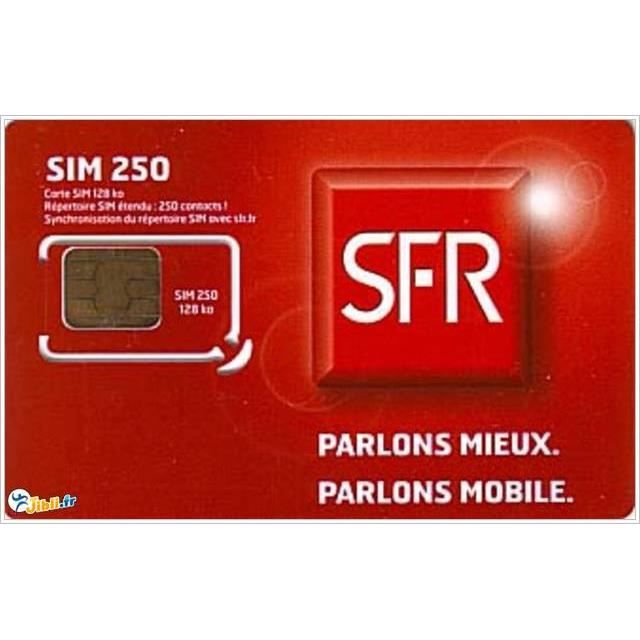 Carte sim bloqué sfr
