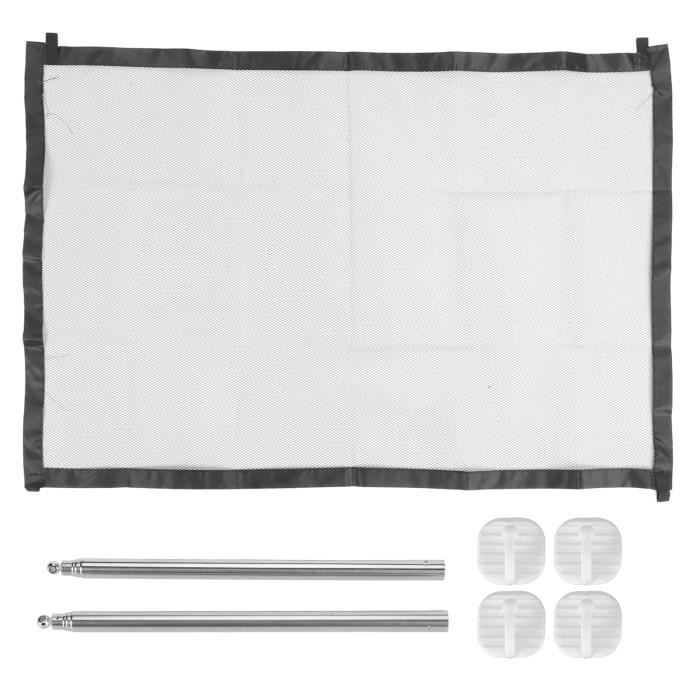 Barrière/filet De Séparation Pour Chien En Voiture - Maille Extensible - 4 Crochets - Universel SUV, Voiture