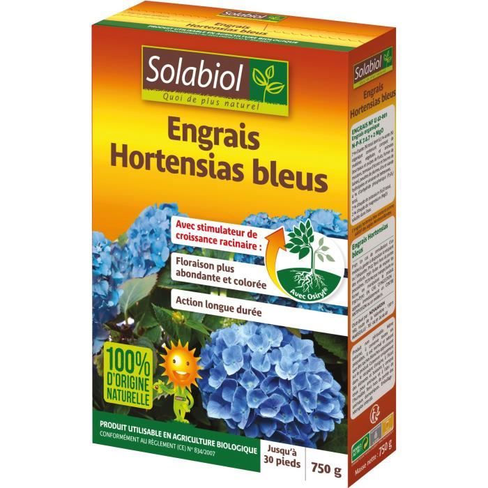 SOLABIOL Engrais hortensias bleus - 750 g