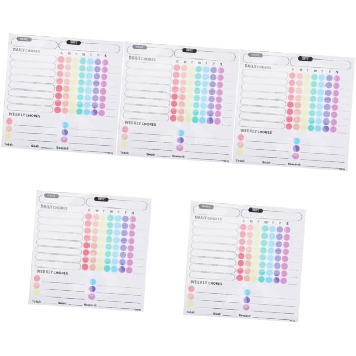 Lot De 4 Blocs-notes Magnétiques Pour Réfrigérateur, Liste De Choses à