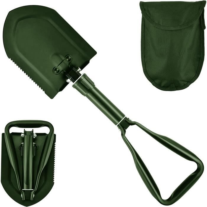 Pelle Pliante Multifonction En Inox Avec Sac De Rangement – Neuve Sous Emballage