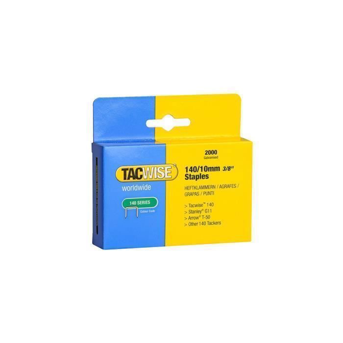 Tacwise 0380 Agrafes Galvanisées pour Tapisserie de Type 80/4 mm, Lot