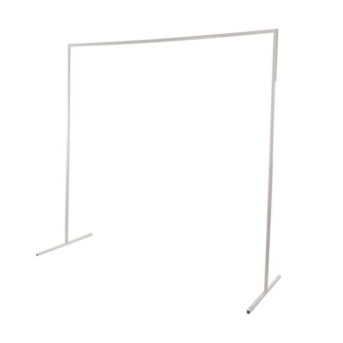 Arche De Mariage Carrée En Métal Doré 3x3 M - Support Décoratif Pour Ballons/fleurs, Base Stable, Démontable - 3